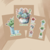 pot flower sticker
