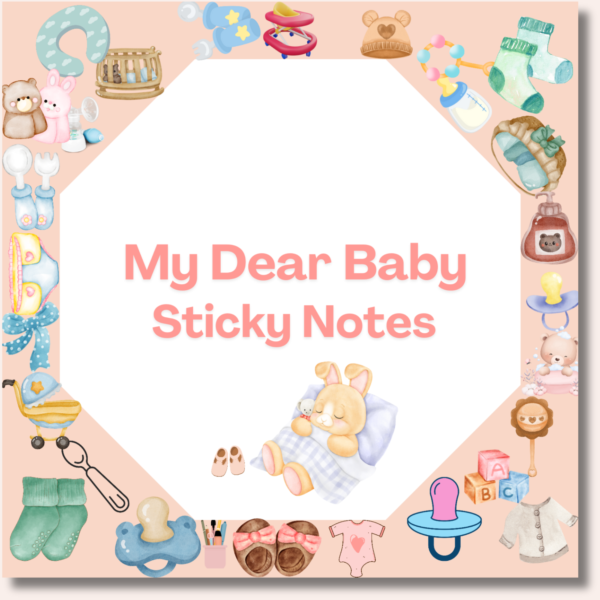 baby sticky notes