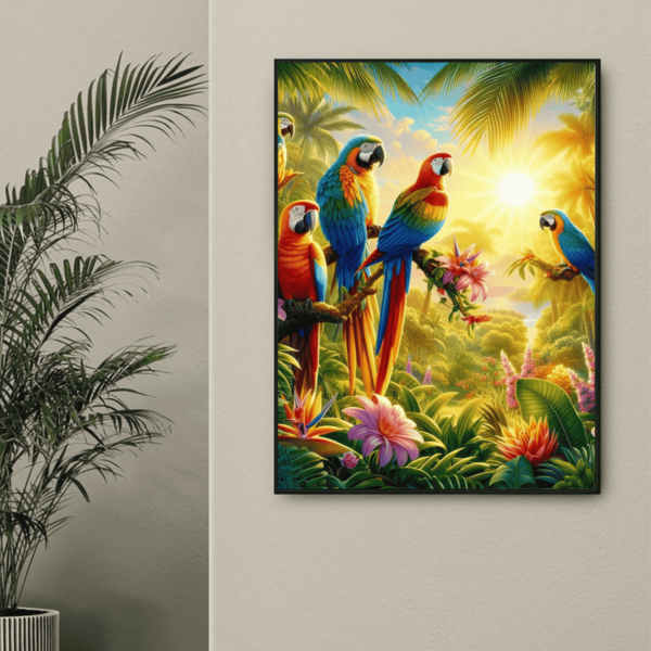 parrot wall art