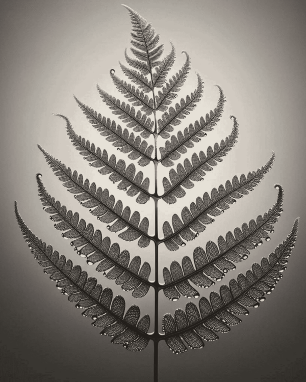 fern leaf wall art