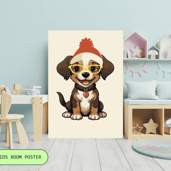 funny dog kids poster
