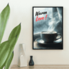 warm coffee wall art espresso