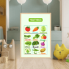 Kids' Vegetable Learning Poster – Fun & Educational