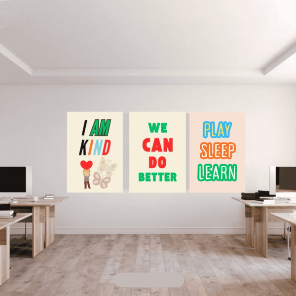 Kids’ Affirmation Poster – Positive Words for Growing Minds wall art