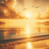 sunset wall art