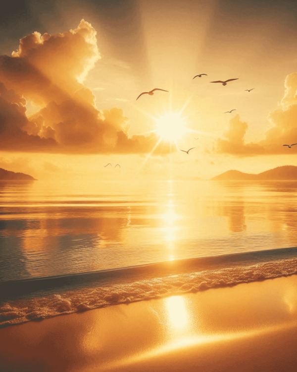 sunset wall art